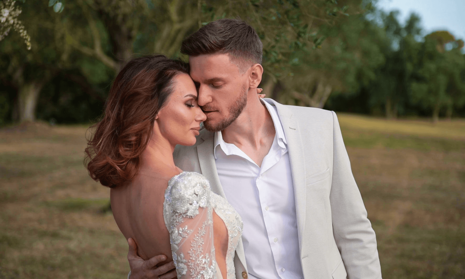 Peter and Kate on their wedding day in Spain