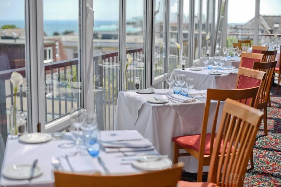 The Conservatory Restaurant at The Riviera Hotel Alum Chine